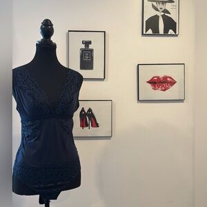 COSABELLA Magnolia Lacemicro Teddy Blue Lace Teddy L75308 Size L